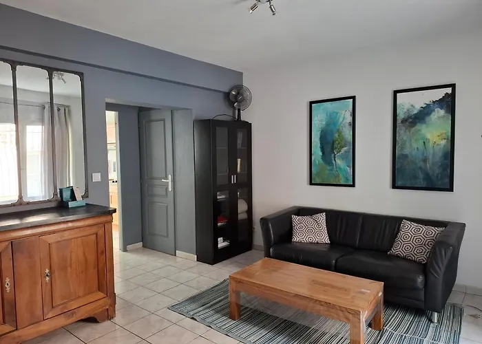 Centre - Maison De - 2 - 4 Personnes - 60 M2 Avec Parking Gratuit Prive, Wifi Et Clim 度假居