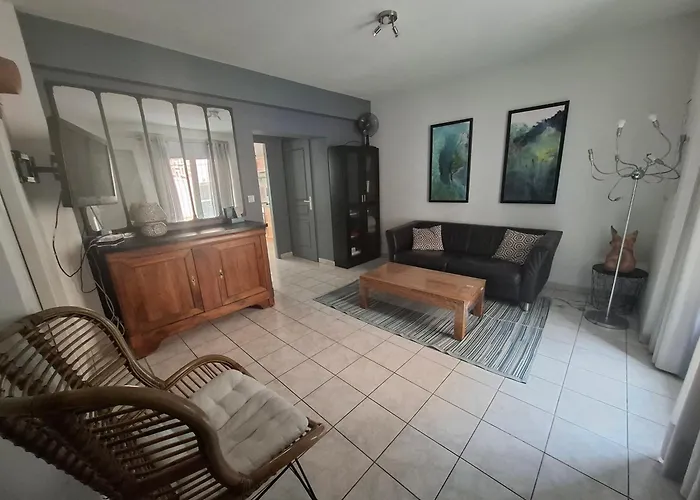 Centre - Maison De - 2 - 4 Personnes - 60 M2 Avec Parking Gratuit Prive, Wifi Et Clim 度假居